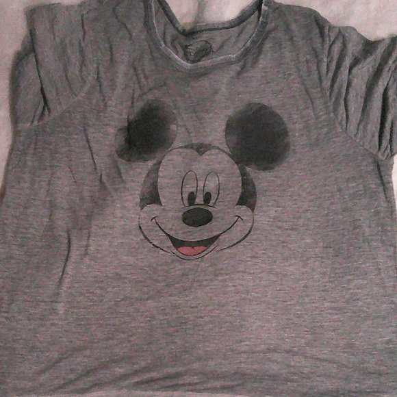 Disney - Grey Women's Mickey Mouse short sleeve,. lightweight t shirt - Size OX - Picture 8 of 10